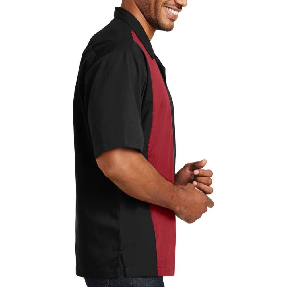 Port Authority Color block button down Size Large